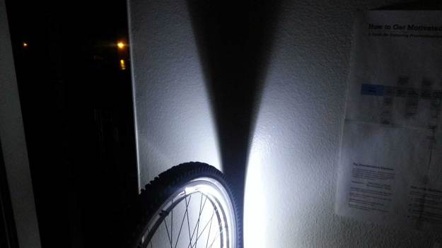 Large shadow cast by aluminium prototype